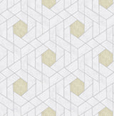 A-Street Prints 2964-25901 Granada Silver Geometric Wallpaper