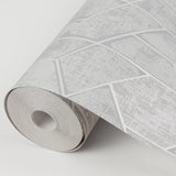 A-Street Prints 2964-25902 Granada Light Grey Geometric Wallpaper