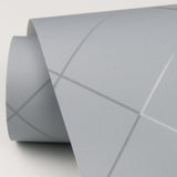 A-Street Prints 2964-25910 Ballard Pewter Geometric Wallpaper