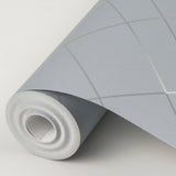A-Street Prints 2964-25910 Ballard Pewter Geometric Wallpaper