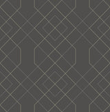 A-Street Prints 2964-25912 Ballard Grey Geometric Wallpaper
