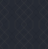 A-Street Prints 2964-25913 Ballard Indigo Geometric Wallpaper