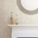 A-Street Prints 2964-25926 Del Mar Beige Botanical Wallpaper