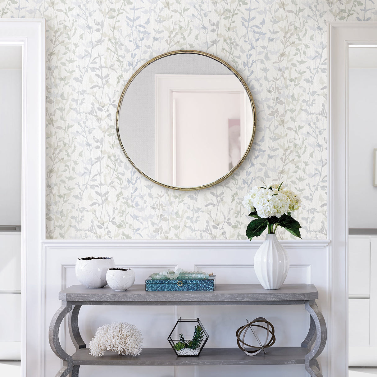 A-Street Prints 2964-25935 Thea Grey Floral Trail Wallpaper