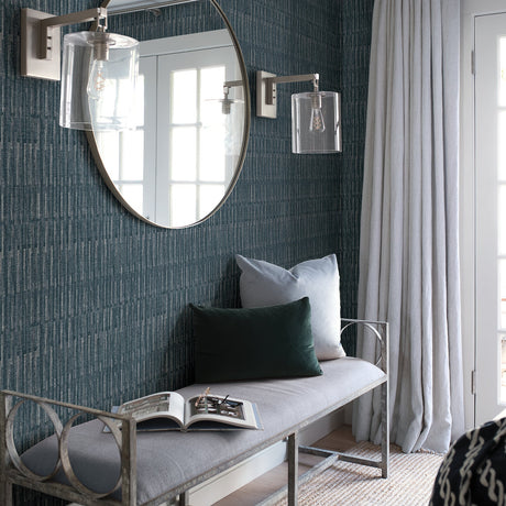 A-Street Prints 2964-25945 Brixton Indigo Texture Wallpaper