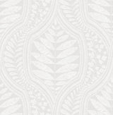 A-Street Prints 2964-25948 Juno Light Grey Ogee Wallpaper