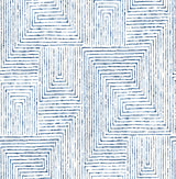 A-Street Prints 2964-25955 Merritt Indigo Geometric Wallpaper