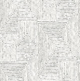 A-Street Prints 2964-25958 Merritt Black Geometric Wallpaper