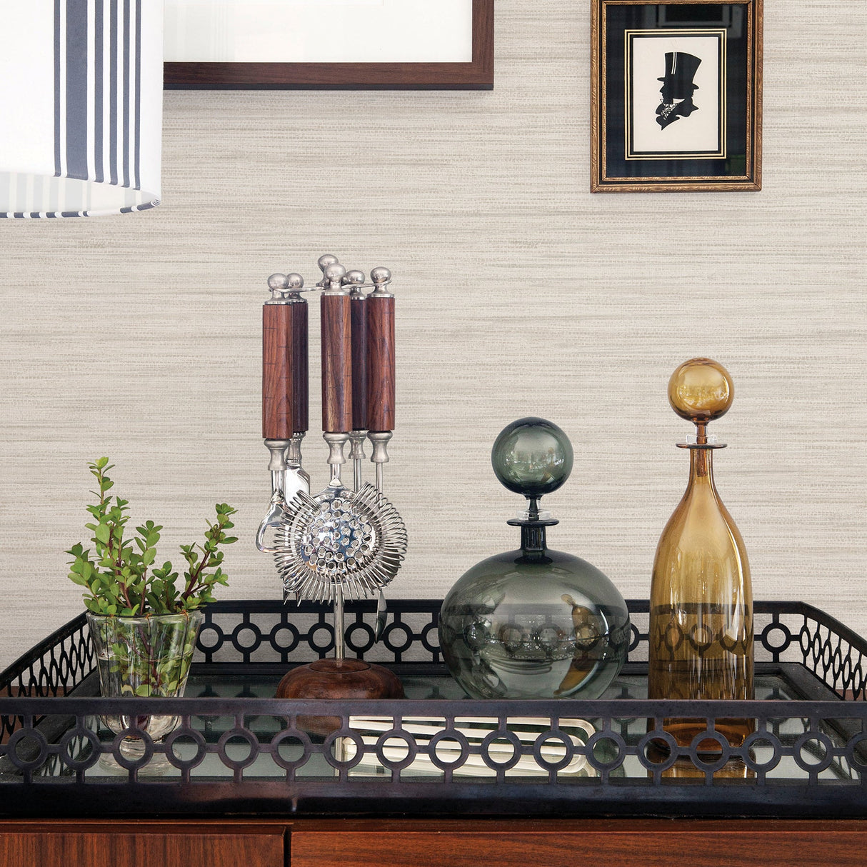 A-Street Prints 2964-25962 Barnaby Off-White Faux Grasscloth Wallpaper