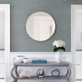 A-Street Prints 2964-25963 Barnaby Slate Faux Grasscloth Wallpaper