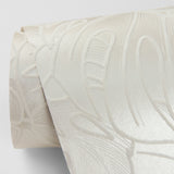 A-Street Prints 2964-87340 Balboa White Botanical Wallpaper