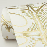 A-Street Prints 2964-87341 Balboa Gold Botanical Wallpaper
