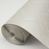 A-Street Prints 2964-87346 Ballard Silver Geometric Wallpaper