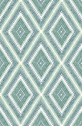 A-Street Prints 2969-26016 Zaya Green Tribal Diamonds Wallpaper