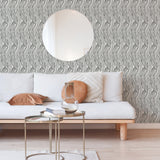 A-Street Prints 2969-26028 Zamora Black Brushstrokes Wallpaper