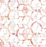 A-Street Prints 2969-26041 Augustine Pink Distressed Geometric Wallpaper