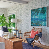 A-Street Prints 2969-26042 Augustine Slate Distressed Geometric Wallpaper