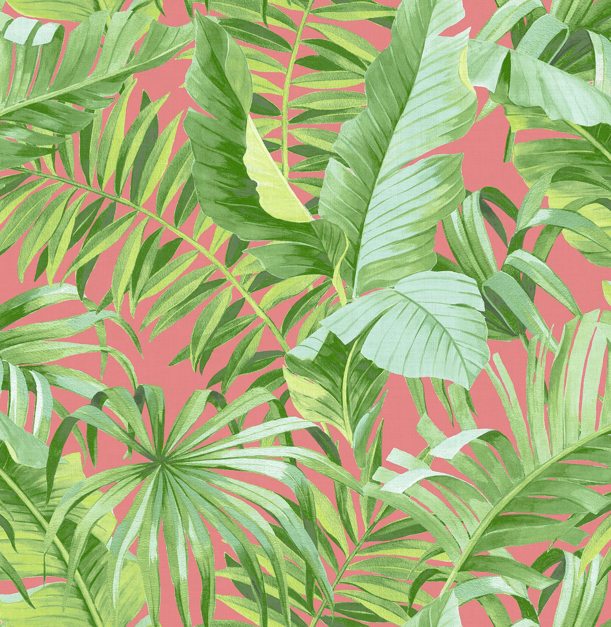 A-Street Prints 2969-26055 Alfresco Coral Tropical Palm Wallpaper