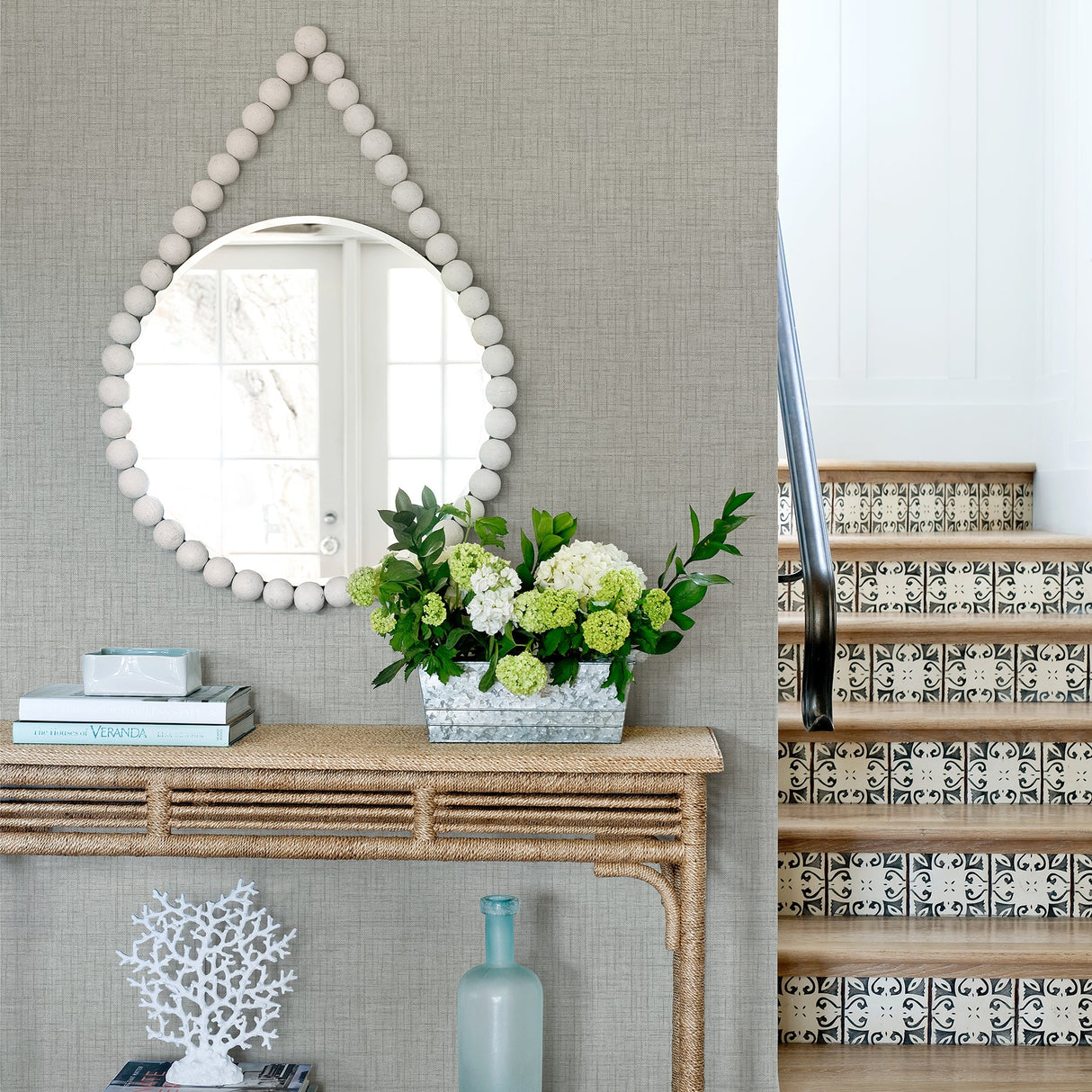 A-Street Prints 2969-26057 Jocelyn Grey Faux Fabric Wallpaper