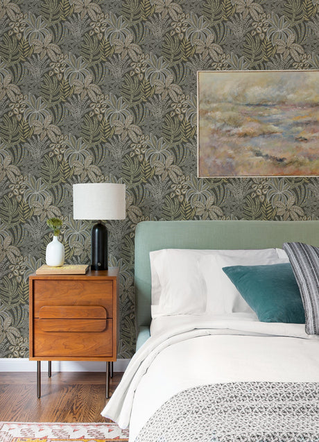 A-Street Prints 2970-13903 Sumner Brown Woodland Botanical Wallpaper