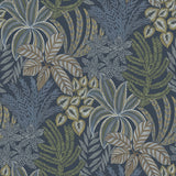 A-Street Prints 2970-13904 Sumner Navy Woodland Botanical Wallpaper