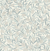 A-Street Prints 2970-26100 Zulma Blue Decorative Botanical Wallpaper