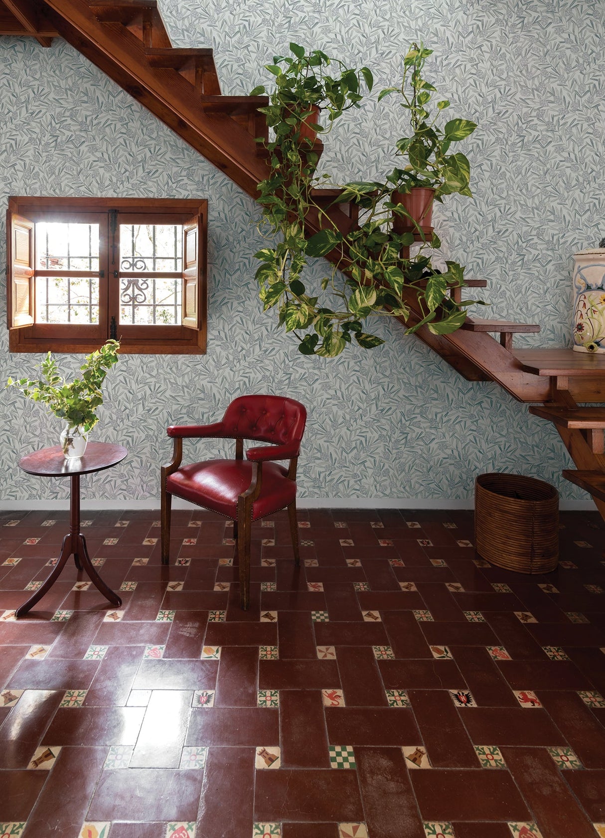 A-Street Prints 2970-26102 Zulma Grey Decorative Botanical Wallpaper