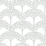 A-Street Prints 2970-26110 Dawson Light Grey Magnolia Tree Wallpaper