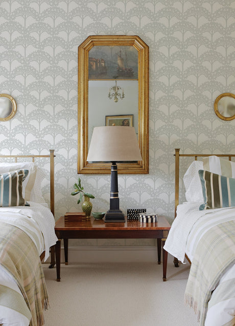 A-Street Prints 2970-26110 Dawson Light Grey Magnolia Tree Wallpaper