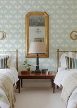 A-Street Prints 2970-26111 Dawson Turquoise Magnolia Tree Wallpaper