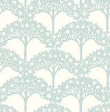 A-Street Prints 2970-26111 Dawson Turquoise Magnolia Tree Wallpaper