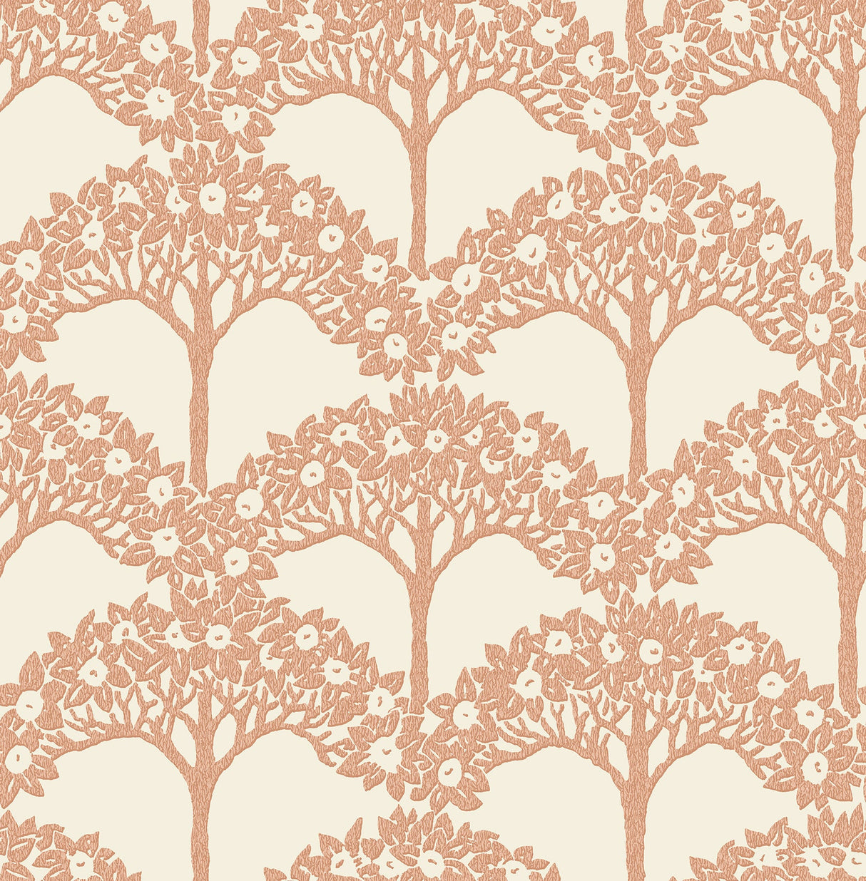 A-Street Prints 2970-26112 Dawson Rust Magnolia Tree Wallpaper