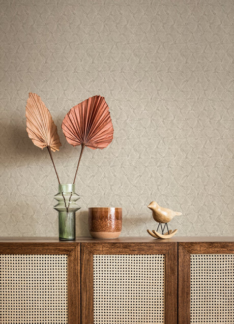 A-Street Prints 2970-26117 Wright Platinum Textured Triangle Wallpaper