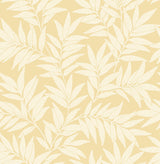 A-Street Prints 2970-26120 Morris Yellow Leaf Wallpaper
