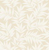 A-Street Prints 2970-26125 Morris Taupe Leaf Wallpaper
