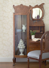 A-Street Prints 2970-26125 Morris Taupe Leaf Wallpaper