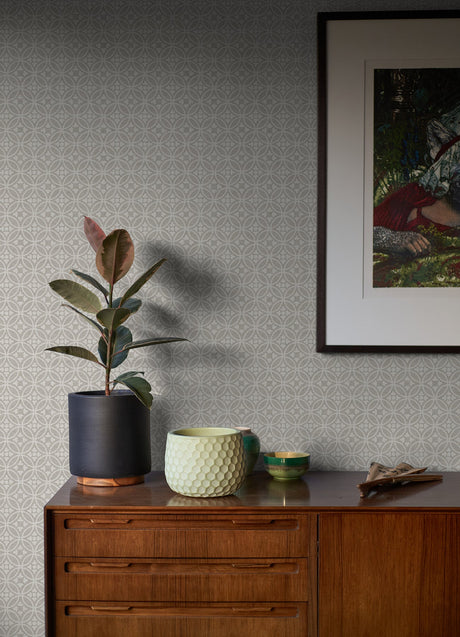 A-Street Prints 2970-26135 Larsson Grey Ogee Wallpaper