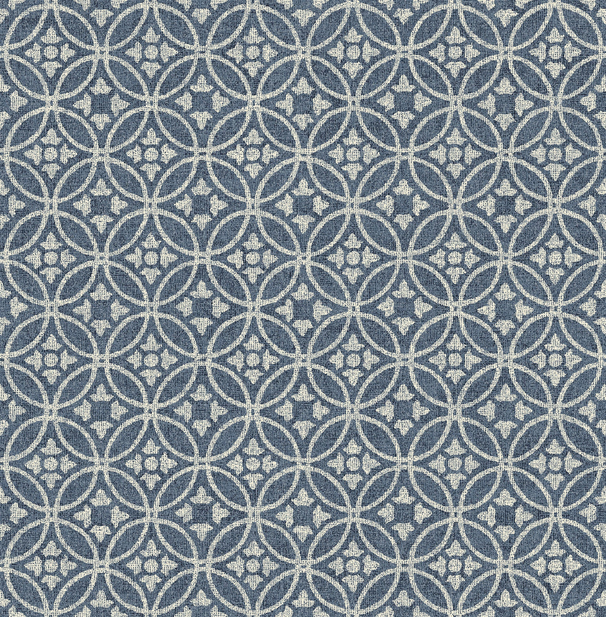 A-Street Prints 2970-26137 Larsson Indigo Ogee Wallpaper