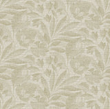 A-Street Prints 2971-86150 Lei Neutral Etched Leaves Wallpaper