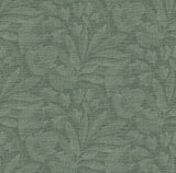 A-Street Prints 2971-86154 Lei Green Etched Leaves Wallpaper