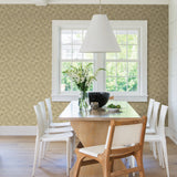 A-Street Prints 2971-86160 Ting Brown Abstract Woven Wallpaper