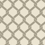 A-Street Prints 2971-86309 Payton Grey Hexagon Trellis Wallpaper