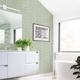 A-Street Prints 2971-86320 Coraline Green Leaf Wallpaper