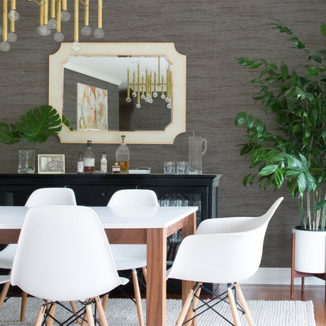 A-Street Prints 2971-86332 Lindsay Charcoal Chenille Wallpaper
