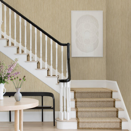 A-Street Prints 2971-86345 Justina Wheat Faux Grasscloth Wallpaper