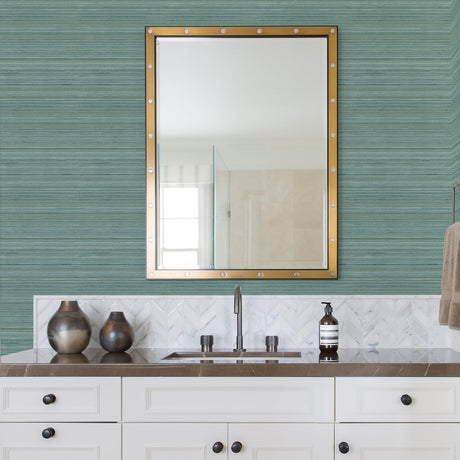A-Street Prints 2971-86347 Skyler Teal Striped Wallpaper