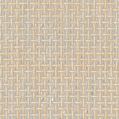 Eade’s Aki Silver Paper Weave Basketweave Grasscloth Wallpap