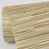 Eade’s Sogen Khaki Knotted Sea Grasscloth Wallpaper Khaki