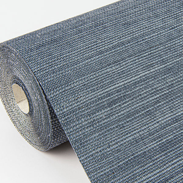 Eade’s Victoria Indigo Sisal Grasscloth Wallpaper Indigo