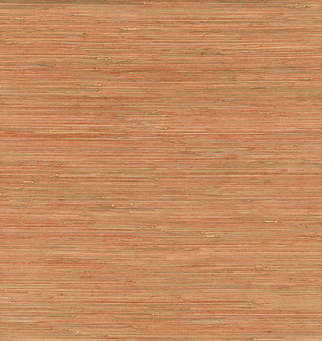 Eade’s Shuang Coral Handmade Grasscloth Wallpaper Coral